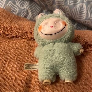 Cute Plush Toy in Green Furry Outfit